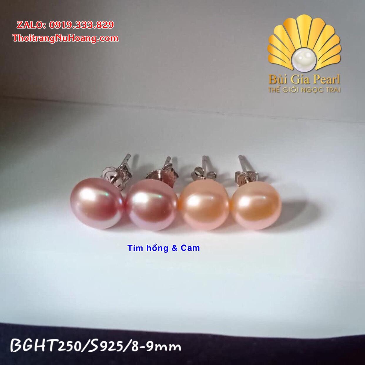Hoa tai nụ xuyên viên ngọc trai NT06