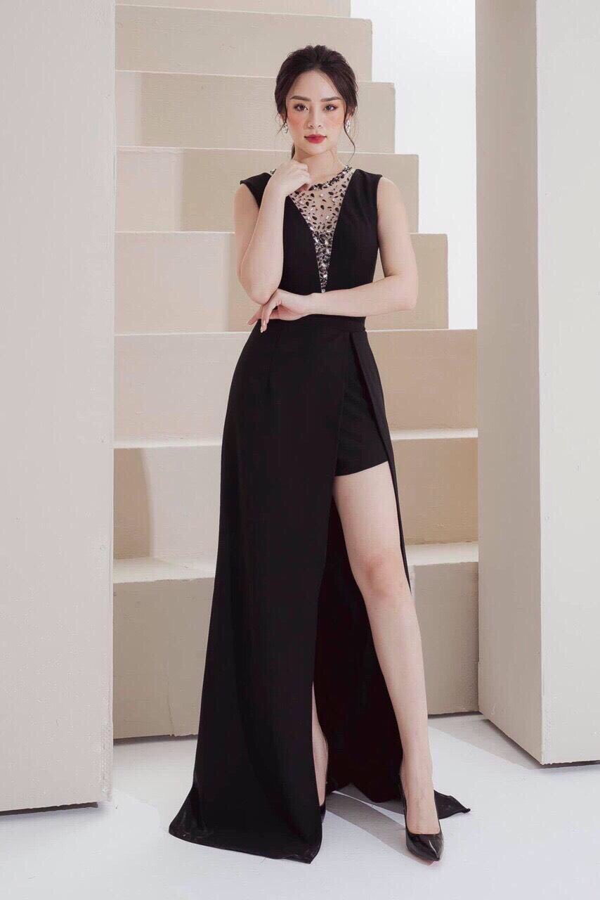 Dạ Hội Sát Nách Kèm Quần -D411