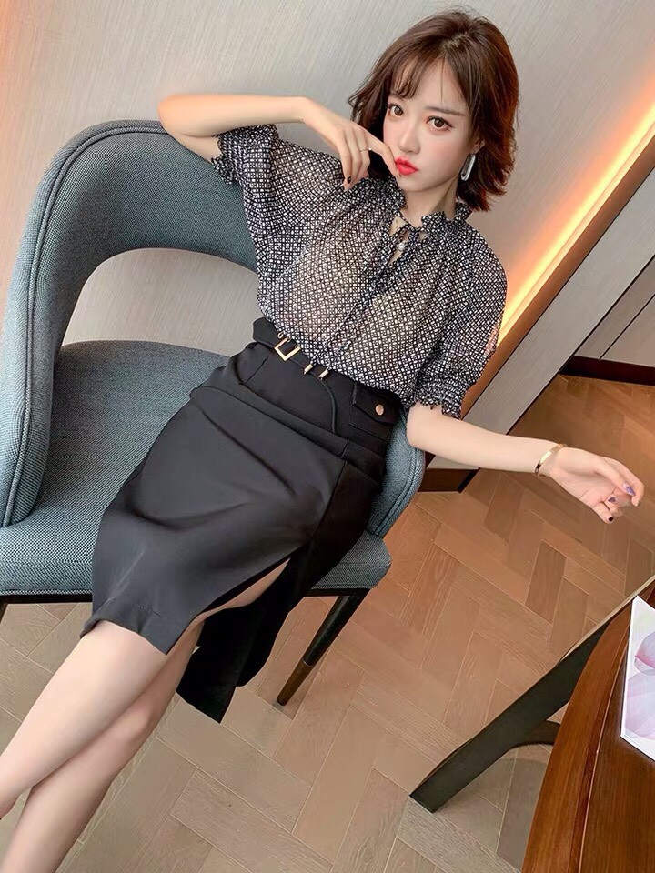 SET ÁO HỌA TIẾT CHÂN VÁY CAO CẤP HÀNG NHẬP-HN706