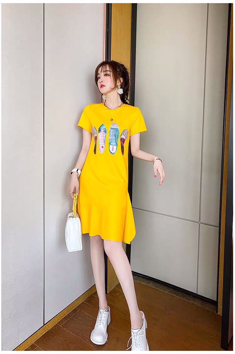 ĐẦM THUN CHIẾC GIÀY  CAO CẤP HÀNG NHẬP -HN709