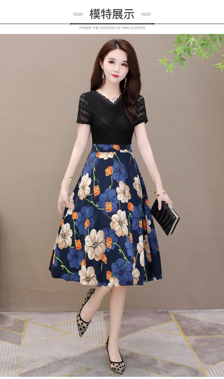 ĐẦM REN TÙNG HOA -HN720