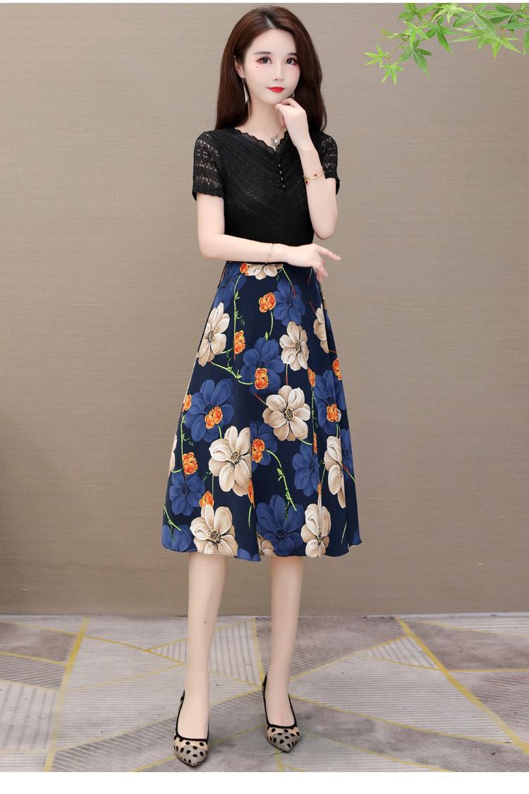 ĐẦM REN TÙNG HOA -HN720
