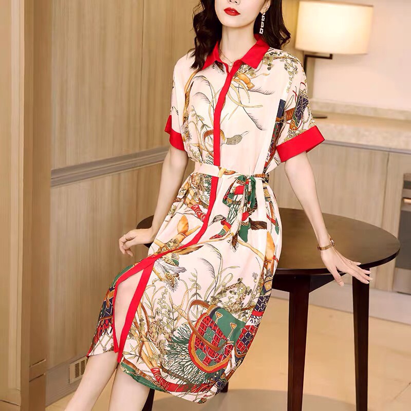 Hot Item] Váy Sơ Mi Suông Kẻ Sọc Chân Ren Mới 100%, giá: 190.000đ, gọi:  0908088166, Quận 8 - Hồ Chí Minh, id-e3811100