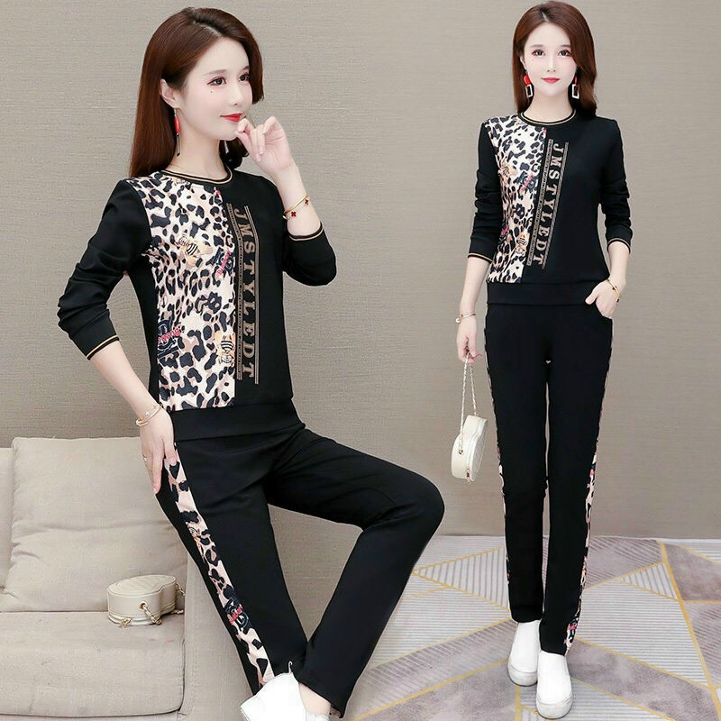 Set Bộ Dài Thể Thao Họa Tiết Beo - BTN84