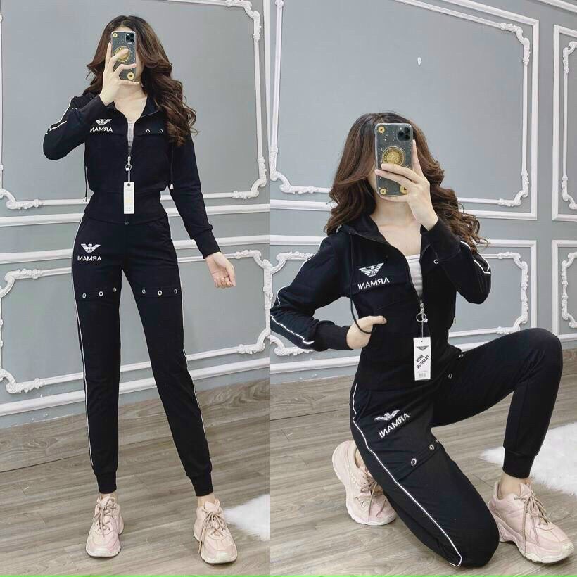 Set Bộ Thể Thao Thêu Chữ Amani - BTN122