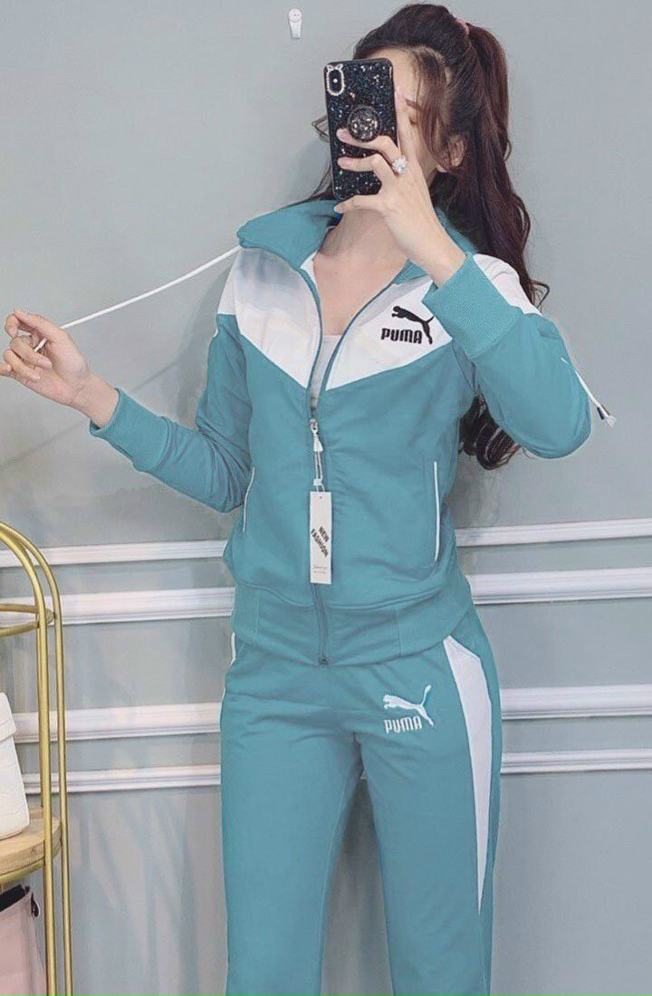 SET BỘ THỂ THAO NÓN PHỐI MÀU  PUMA THÊU CAO CẤP - BTN164