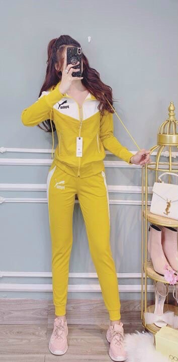SET BỘ THỂ THAO NÓN PHỐI MÀU  PUMA THÊU CAO CẤP - BTN166