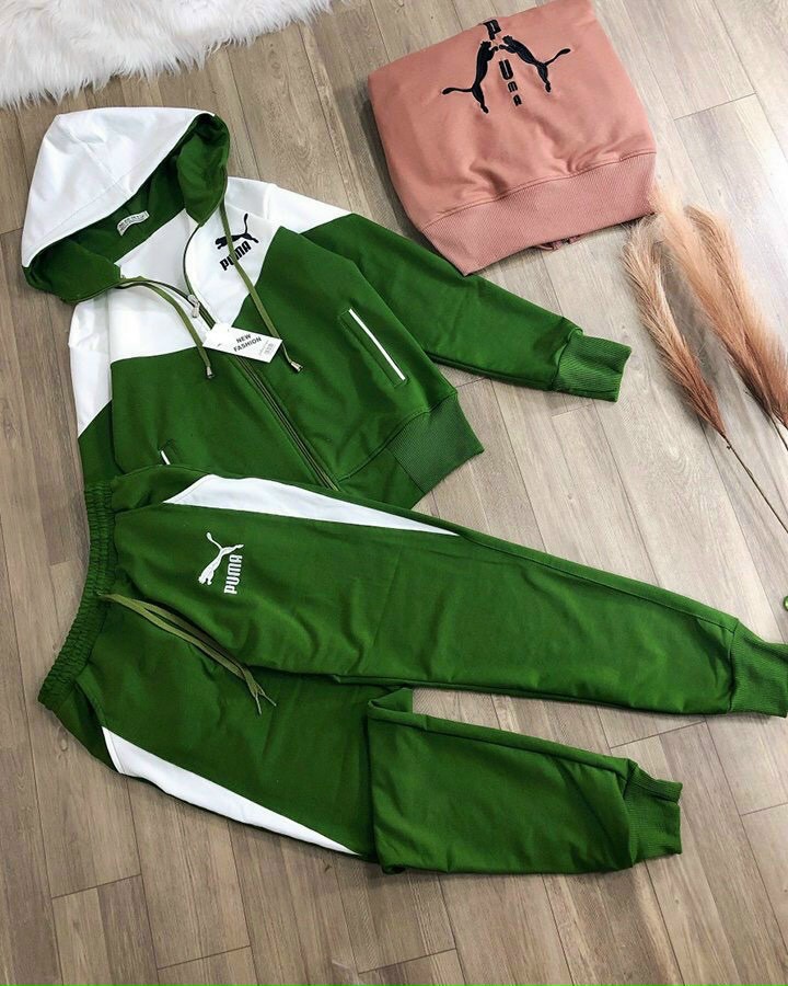 SET BỘ THỂ THAO NÓN PHỐI MÀU  PUMA THÊU CAO CẤP - BTN167