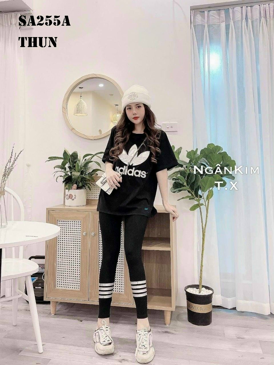 Set Bộ Thời Trang Adidas Phối Sọc - BTN186