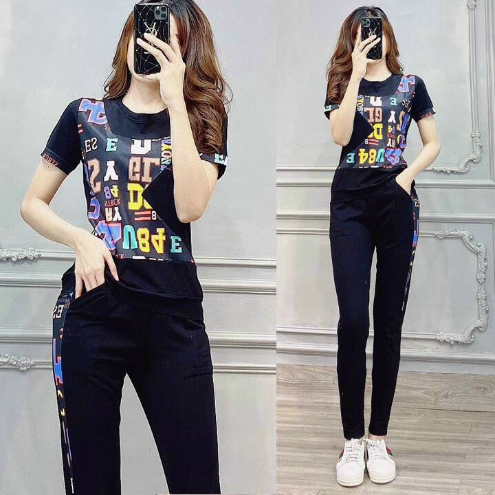 Set Bộ Thời Trang Phối Họa Tiết Toán Học -BTN189