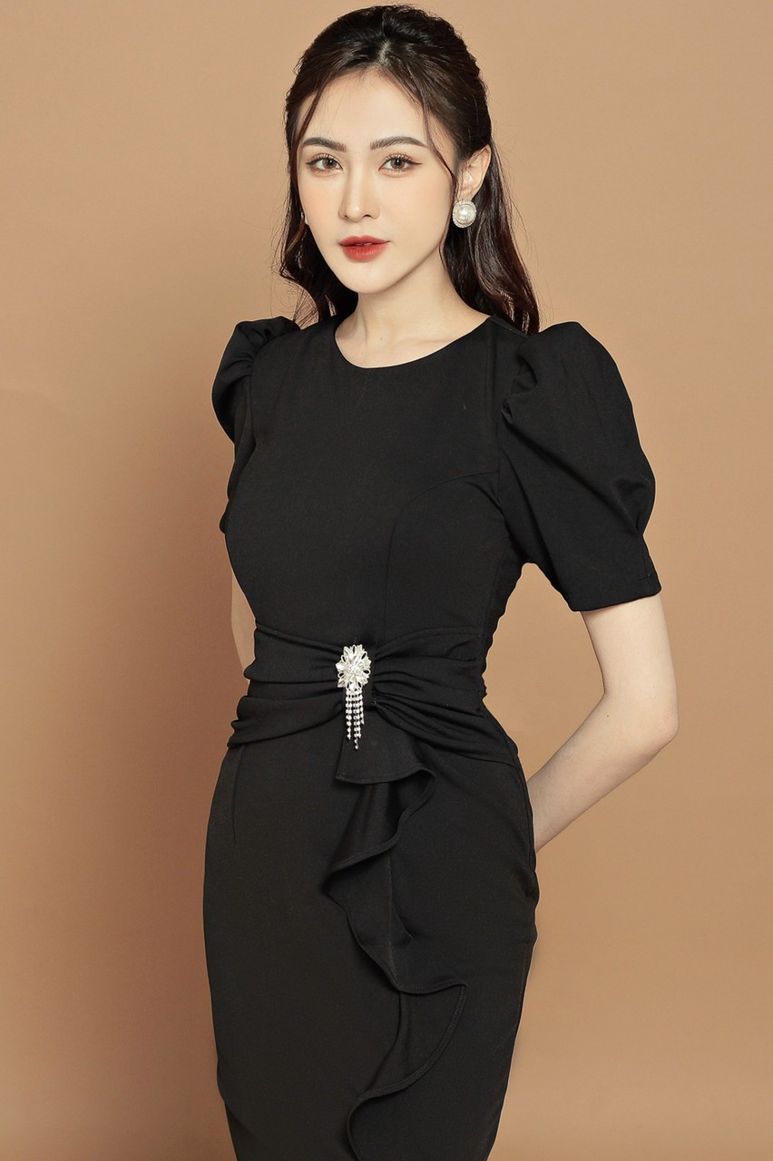 Đầm Body Nhúng Bèo- D780