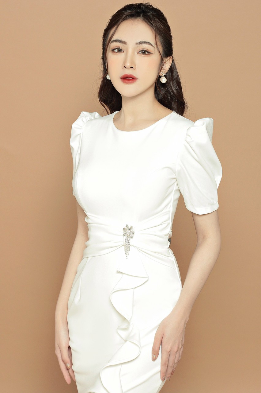 Đầm Body Nhúng Bèo- D780