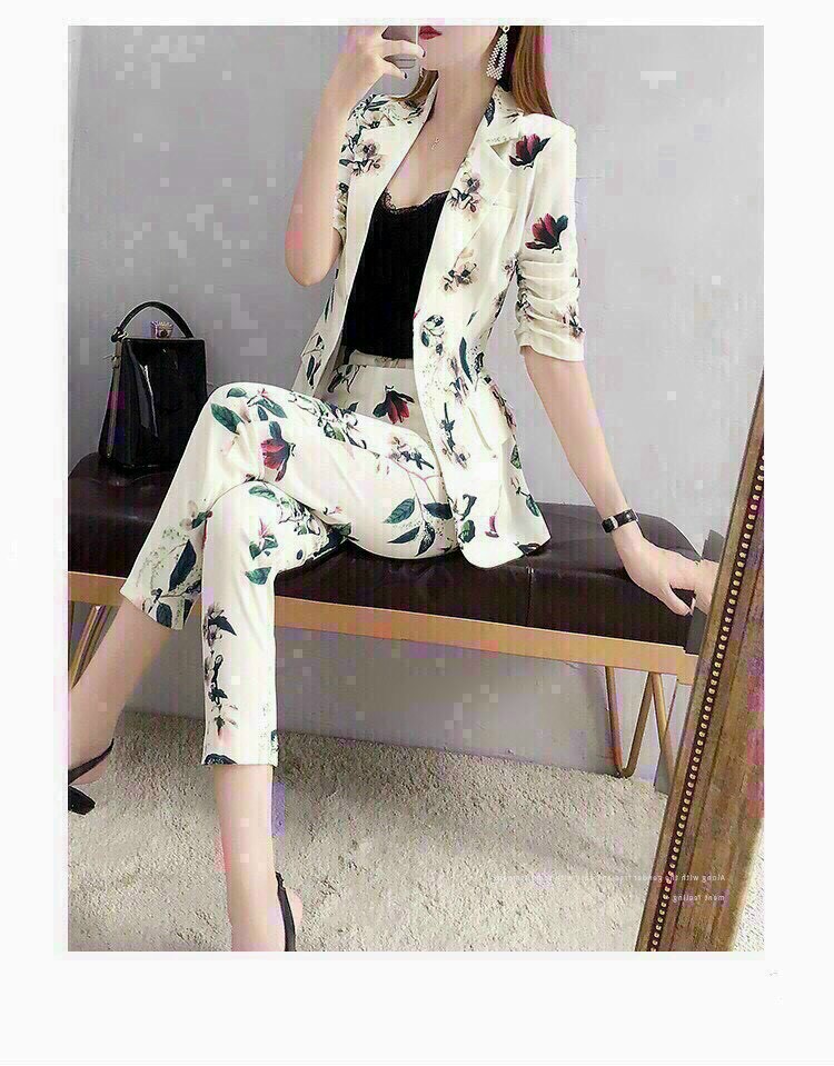 SET BỘ VEST HỌA TIẾT DUYÊN DÁNG - VN58