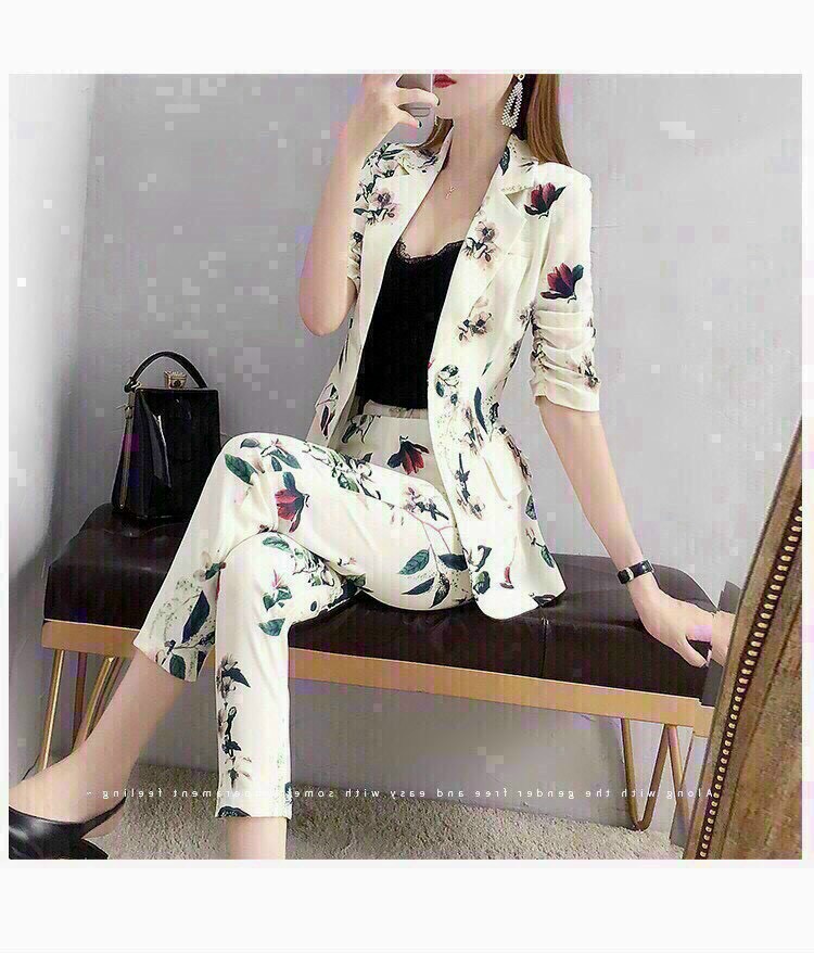 SET BỘ VEST HỌA TIẾT DUYÊN DÁNG - VN58