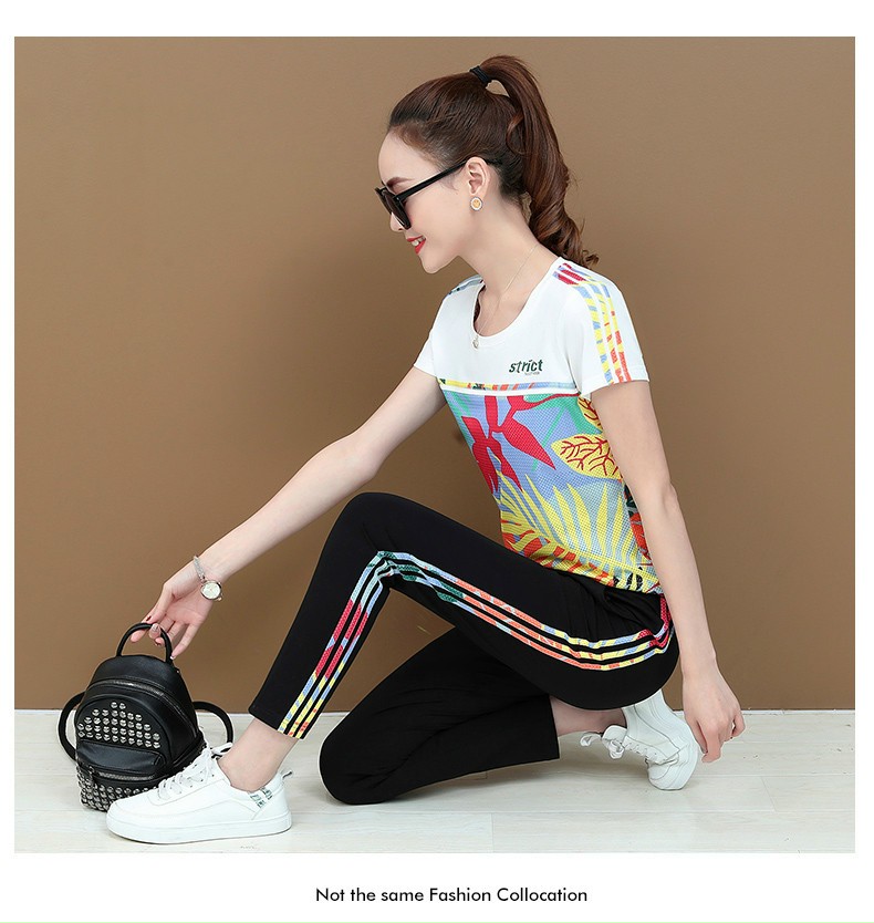 Set Bộ Thời Trang Phối Họa Tiết Lá- BTN215