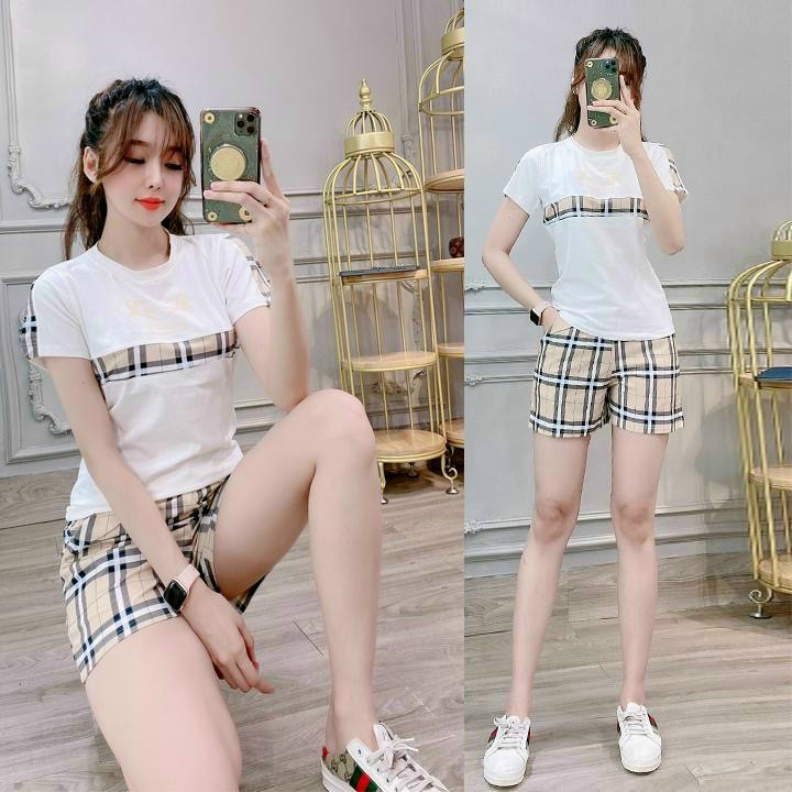 Set Bộ Thời Trang Phối Họa Tiết Quần Ngắn - BTN220