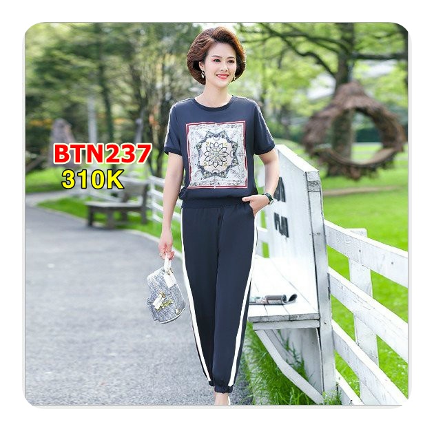 Set Bộ Thời Trang Hoa Văn 3D Mới Lạ - BTN237