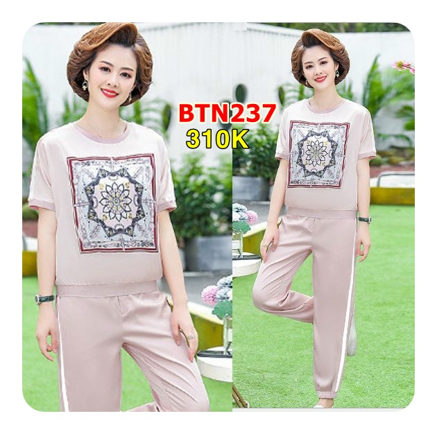 Set Bộ Thời Trang Hoa Văn 3D Mới Lạ - BTN237