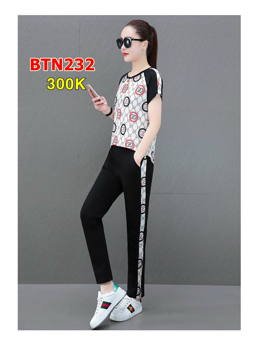 Set Bộ Thời Trang Phối Họa Tiết - BTN232