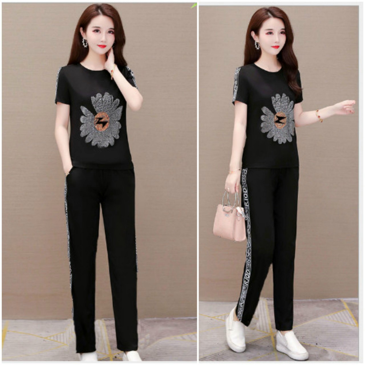 SET BỘ ĐÍNH CƯỜM HỌA TIẾT HOA CÚC -BTN305