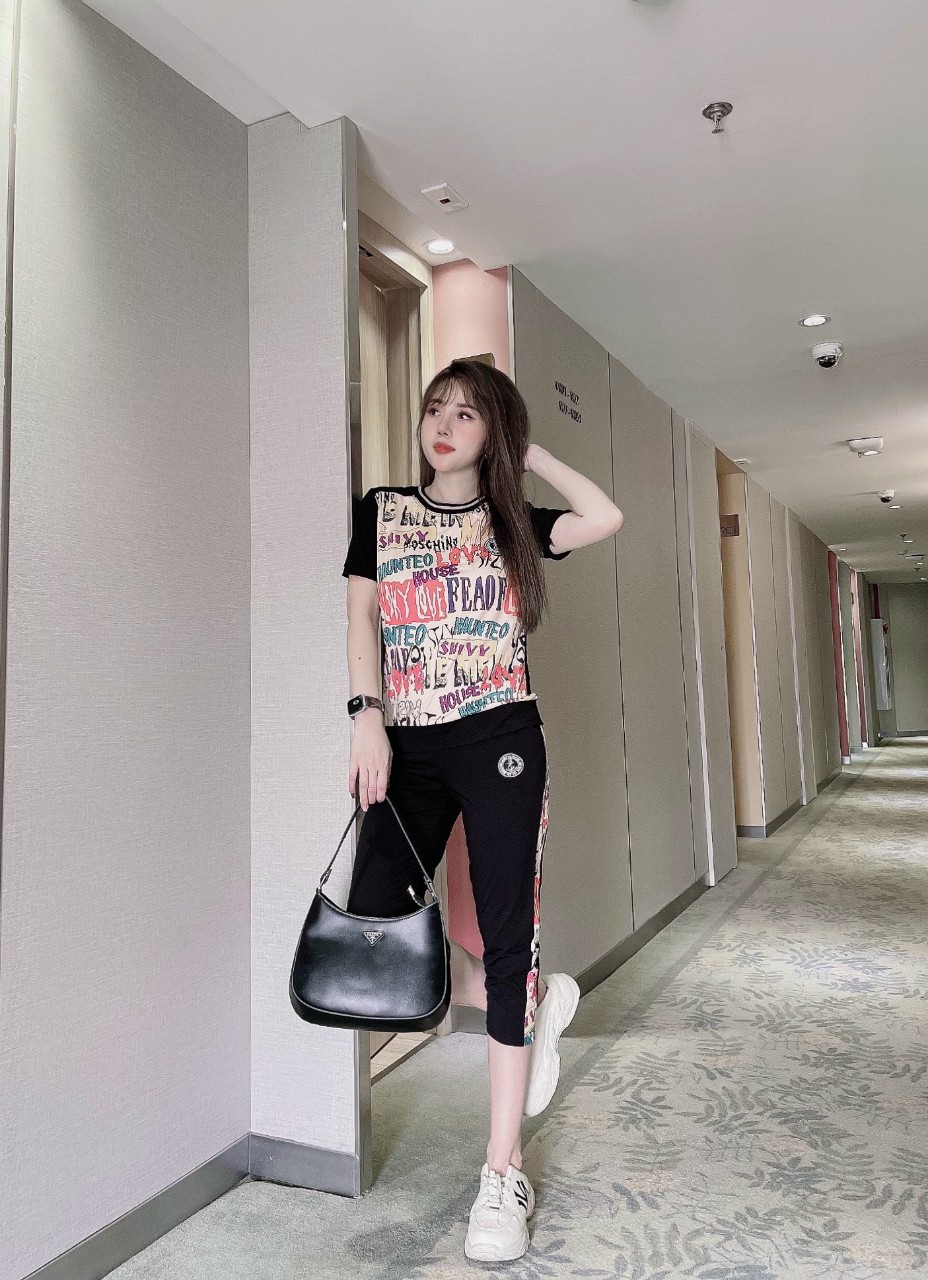 SET BỘ THỜI TRANG  PHỐI HỌA TIẾT - BTN 389