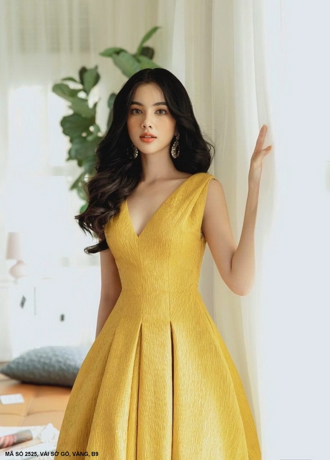 ĐẦM XÒE CỔ TIM XINH XẮN DỄ THƯƠNG-2525