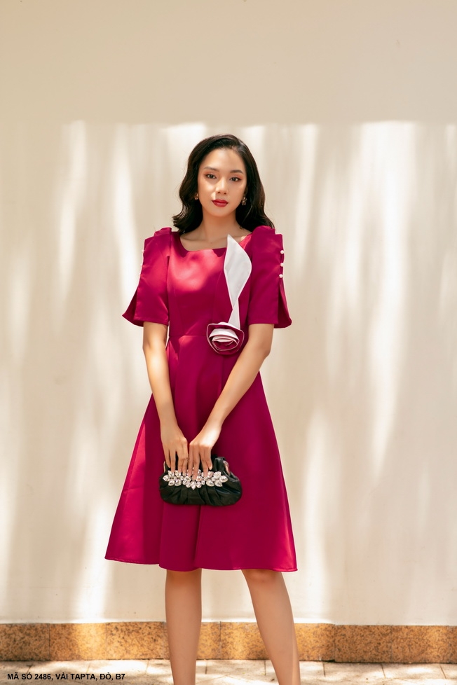 ĐẦM TAY LỞ DÚN XINH ĐẸP CAO CẤP-2486