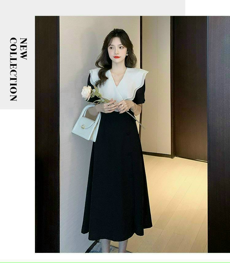 ĐẦM XÒE DÁNG DÀI CỔ VOAN KIẾNG CAO CẤP (HÀNG NHẬP) -HN1203