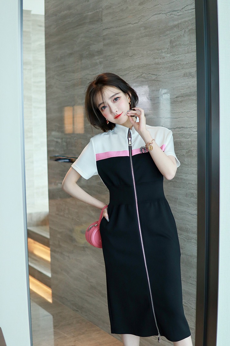 ĐẦM BODY PHỐI KHÓA KÉO PK ĐÁ CAO CẤP SANG TRỌNG - D1191