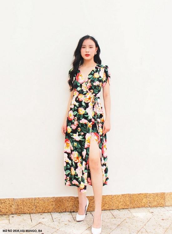 Chân váy suông tà đắp chéo có dây thắt nơ | Shopee Việt Nam