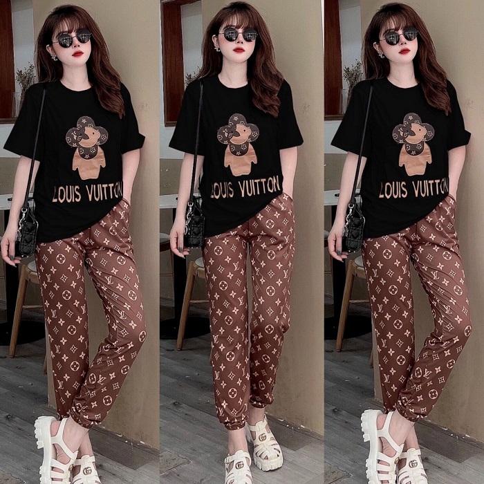 BỘ THỜI TRANG PHỐI HỌA TIẾT FENDI THÊU CAO CẤP-BTN437