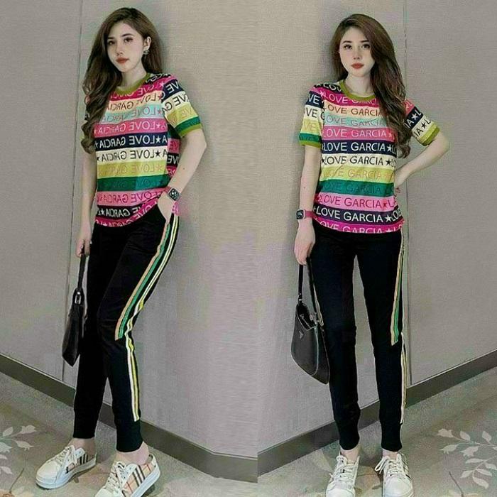 BỘ THỜI TRANG PHỐI HỌA TIẾT FENDI THÊU CAO CẤP-BTN439