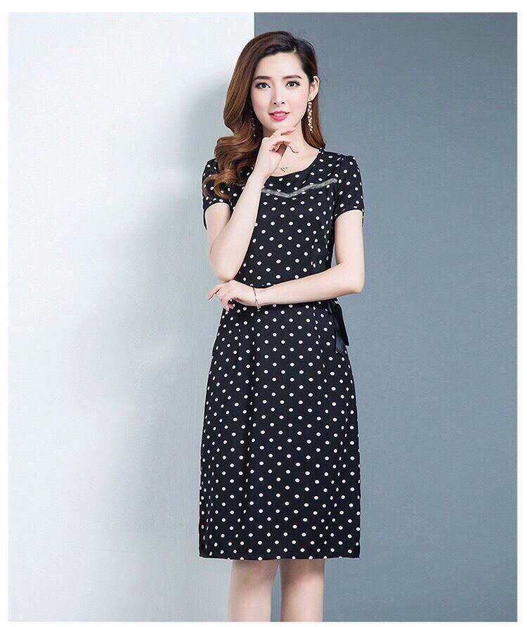 Đầm xòe kiểu Hàn Quốc Chic nhẹ nhàng xù váy dài tay nữ mùa thu V cổ cao eo  thon đầm đắp chéo cột eo | Tàu Tốc Hành | Giá Sỉ