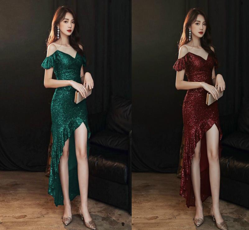 ĐẦM DẠ HỘI KIM SA TAY KẾT ĐÁ SANG TRỌNG-HN1180