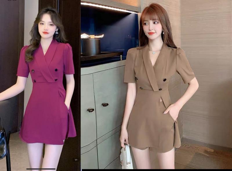 SET BỘ LỤA CỔ VEST SANG TRỌNG CAO CẤP-HN1194