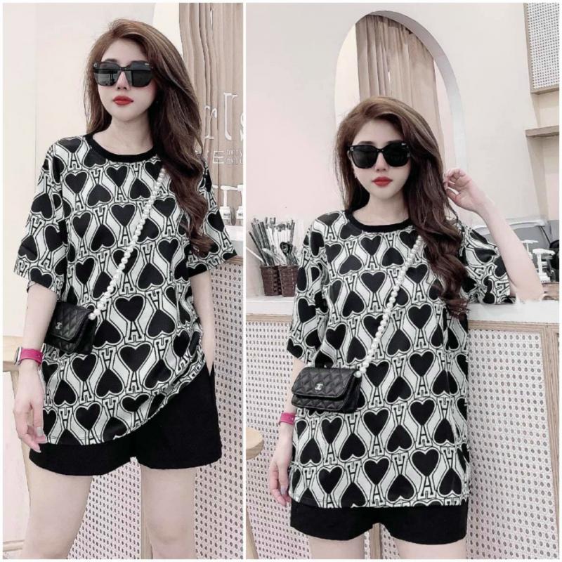 SET BỘ THỜI TRANG FOM RỘNG HÌNH TIM - BTN282