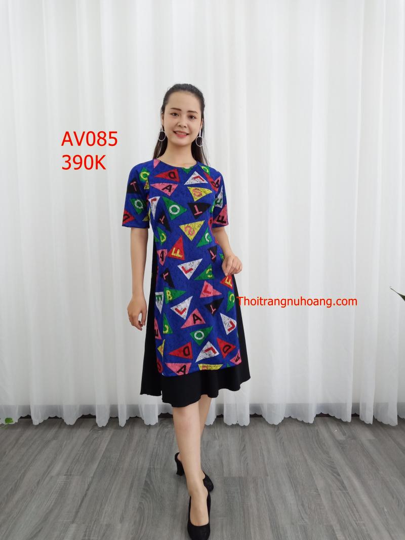 Set áo dài cách tân gấm thun cao cấp AV085