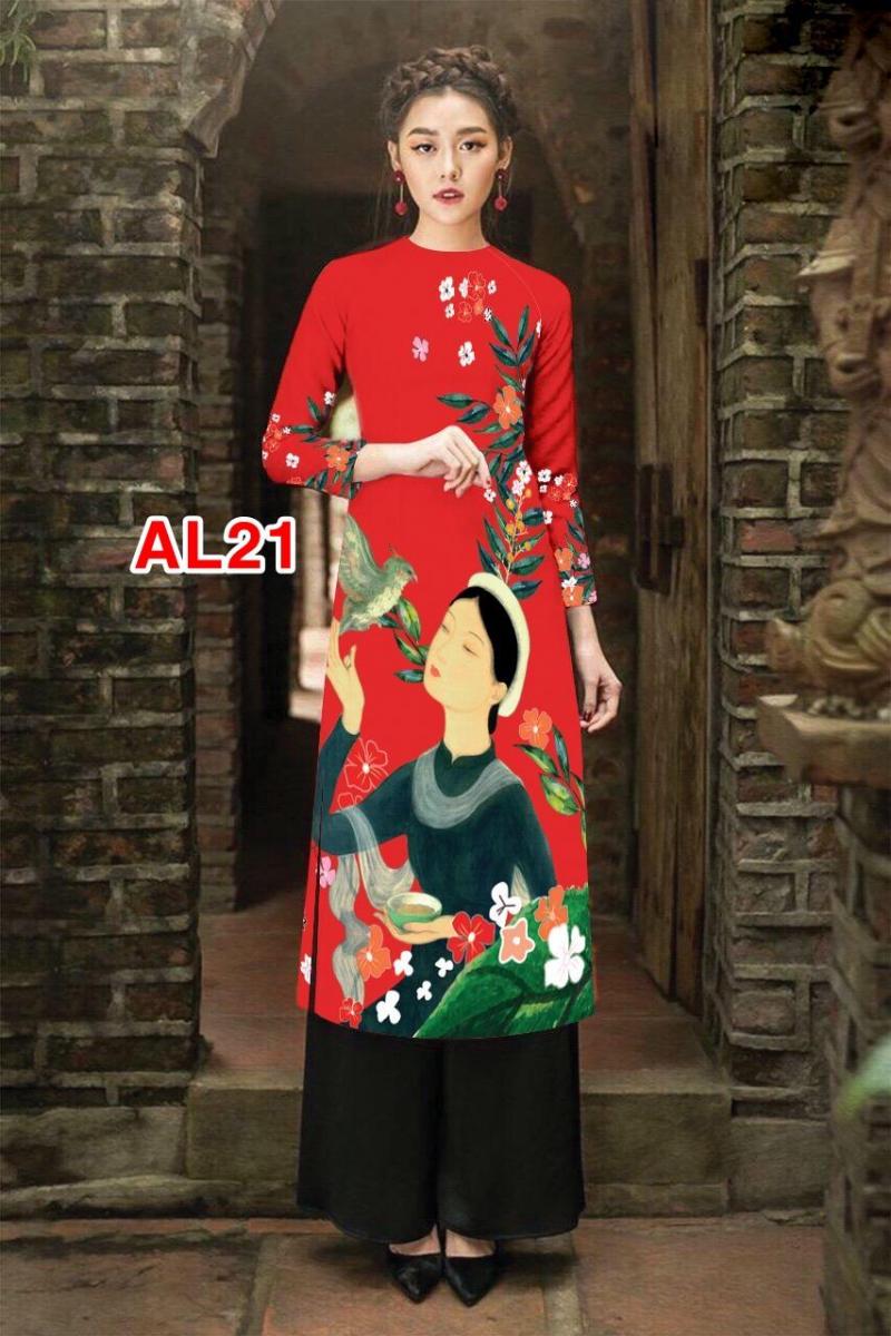 Set áo dài cách tân cô gái cao cấp AL21