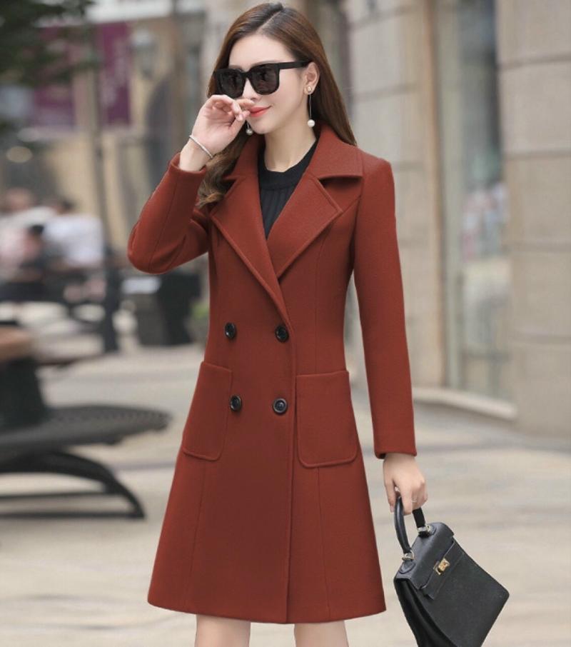 Áo Khoác Dạ Cổ Vest 4 Nút - AOKHOAC63