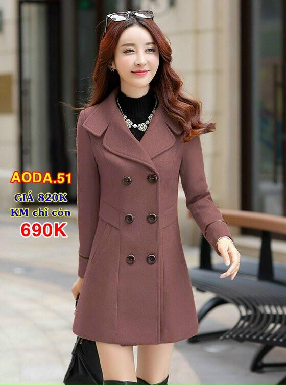 Áo khoác dạ nữ mới nhất 2021 - AODA51