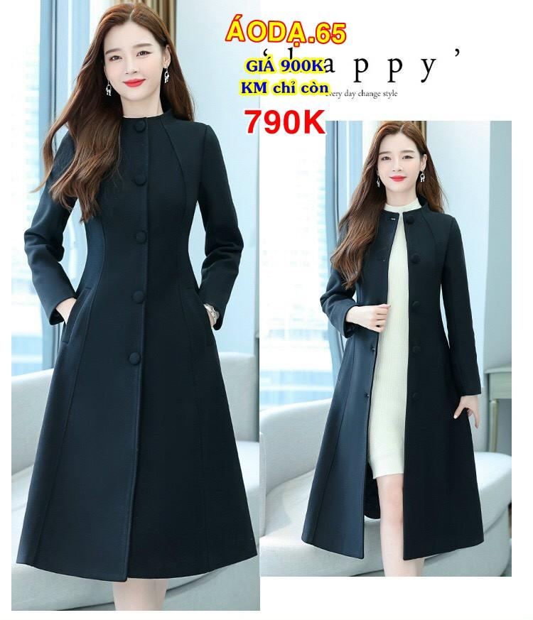 Áo khoác dạ dài nữ đẹp mẫu mới 2021- AODA65