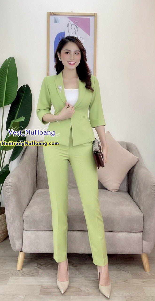 Bộ Vest Nữ Công Sở Cao Cấp (Tặng áo thun trong) - VN112