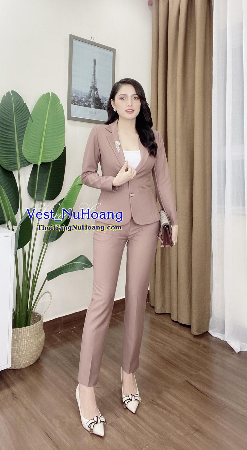 Bộ Vest Nữ Công Sở Cao Cấp (Tặng áo thun trong) - VN119