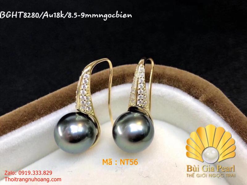 Hoa Tai Ngọc Trai Biển Mẫu Móc NT56