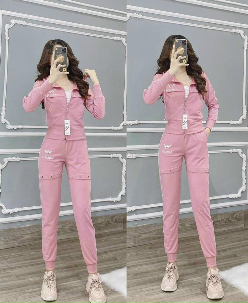 Set Bộ Thể Thao Thêu Chữ Amani - TBN121