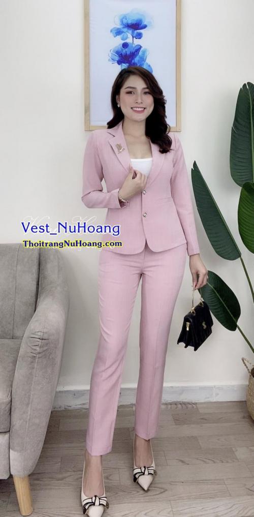 Bộ Vest nữ công sở đẹp, trẻ trung, thanh lịch (Tặng áo thun trong) – VN92