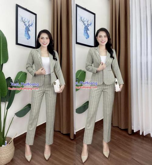 BỘ VEST NỮ CÁCH ĐIỆU CAO CẤP -VN146