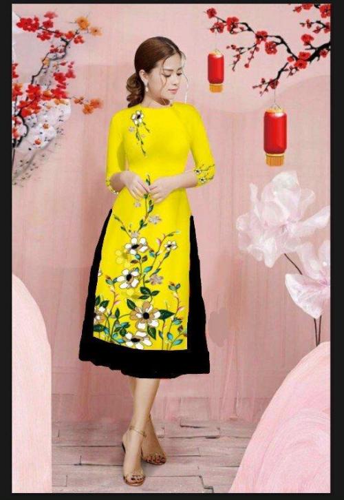 SET ÁO DÀI CÁCH TÂN TẾT TRẺ TRUNG- AV398