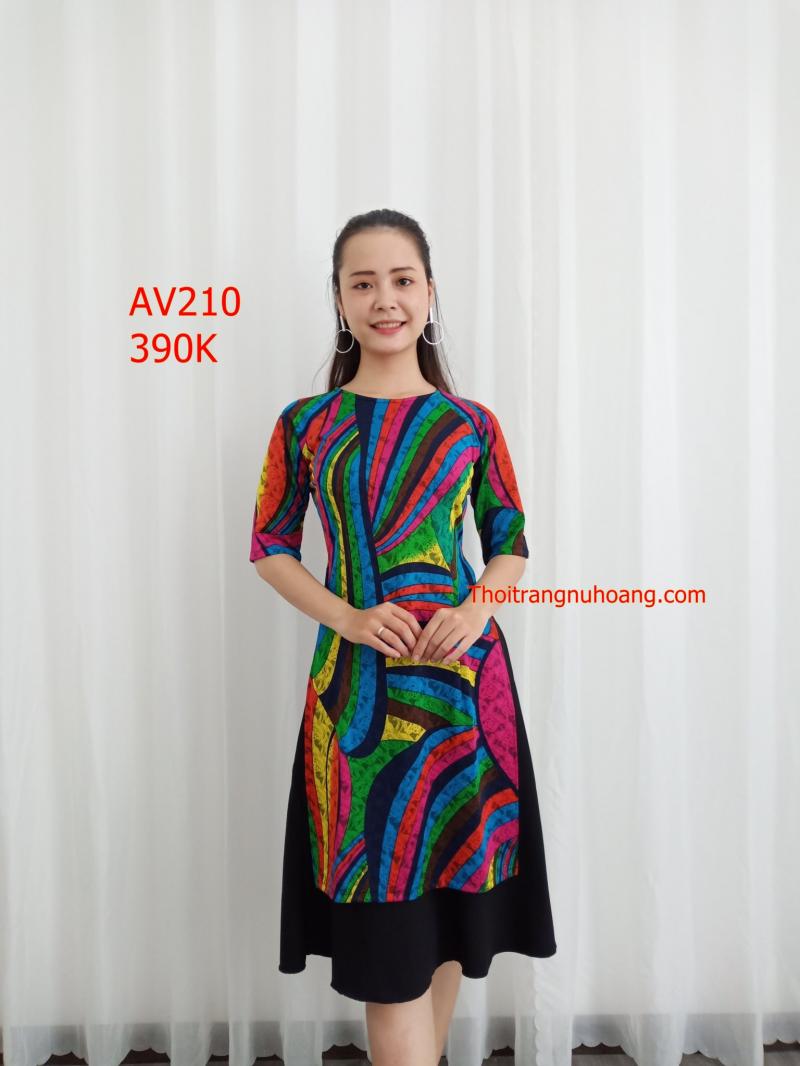 Set áo dài cách tân gấm thun cao cấp AV210