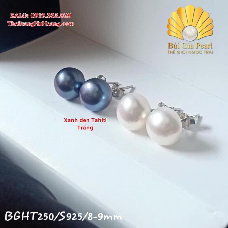 Hoa tai nụ xuyên viên ngọc trai NT06